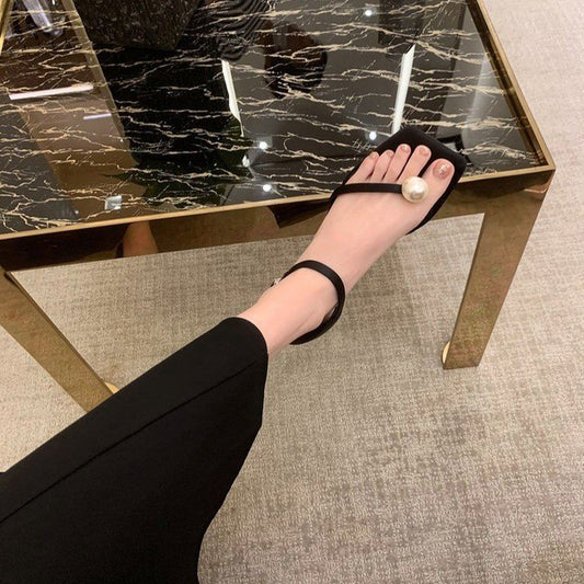 Nouveau sandale Style féerique bout carré