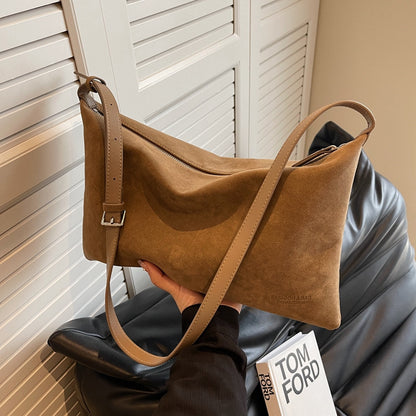 Sac de niche en daim vintage pour femme