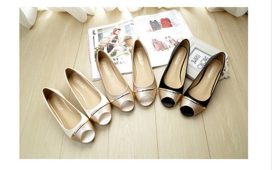 Chaussures de créateur en cuir bling pour femme