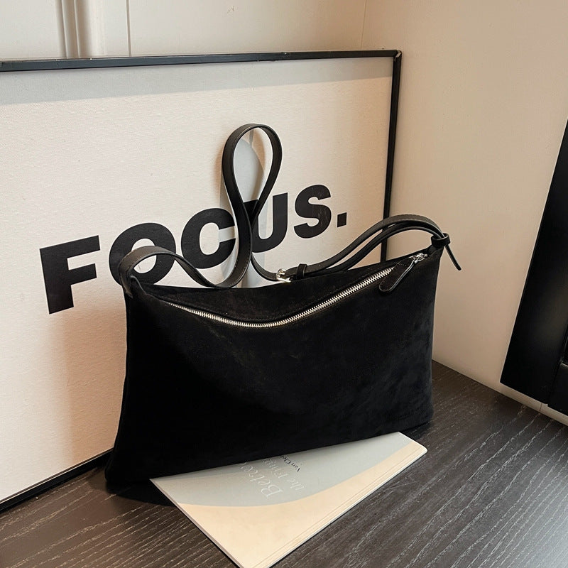 Sac de niche en daim vintage pour femme