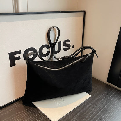 Sac de niche en daim vintage pour femme