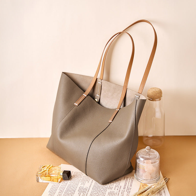 Sac à bandoulière fait main en cuir de vachette de première couche pour femme