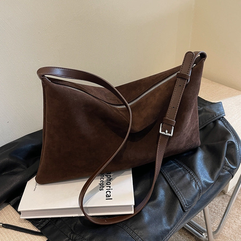 Sac de niche en daim vintage pour femme